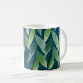Moderne grüne Bohemische Natur Kaffeetasse (VorderseiteRechts)