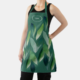 Moderne grüne Bohemische Natur Schürze