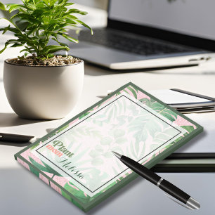 Moderne grüne botanische Blätter Pflanze Mama Post-it Klebezettel