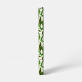 Moderne grüne botanische Monogramme Samsung Galaxy Hülle (Linke Seite)