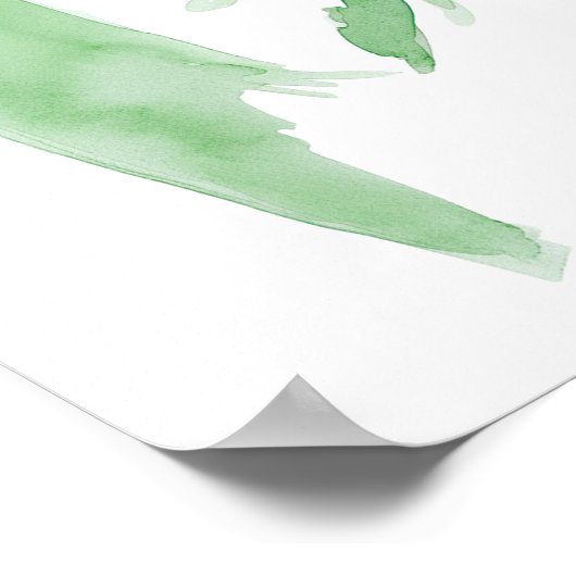 Moderne Grüne Bow Coquette Graduation Party Willko Poster (Ecke)