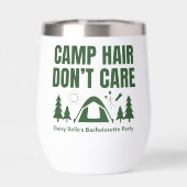 Moderne grüne Camp-Junggesellinnenabschied-Wochene (Rückseite)