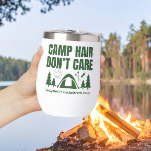 Moderne grüne Camp-Junggesellinnenabschied-Wochene
