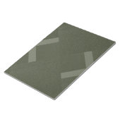 Moderne grüne Chevronen Notepad - Anpassbar Notizblock (angewinkelt)