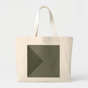 Moderne, grüne Dreieck-Totttasche Jumbo Stoffbeutel