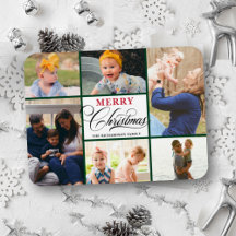 Moderne grüne Elegankalligraphie 6 FotoCollage