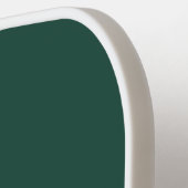 Moderne grüne Emerald-Monogramm Pickleball Schläger (Linke Seite)