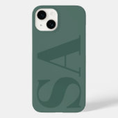 Moderne grüne erste minimale zeitgenössische Case-Mate iPhone hülle (Rückseite)