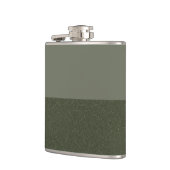 Moderne grüne Farbblockflasche - individuell anpas Flachmann (Links)