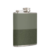 Moderne grüne Farbblockflasche - individuell anpas Flachmann (Rechts)