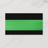 Moderne - Grüne Farbe Visitenkarte (Rückseite)