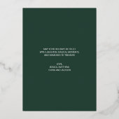 Moderne grüne Feiertage Weihnachten (Rückseite)