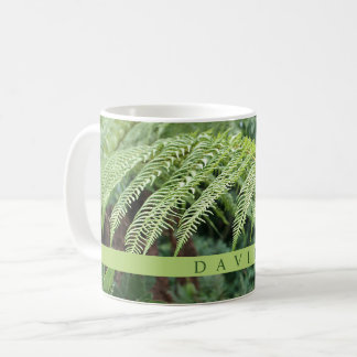 Moderne grüne Fern-Leaf-Tasse Kaffeetasse