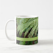 Moderne grüne Fern-Leaf-Tasse Kaffeetasse (Links)