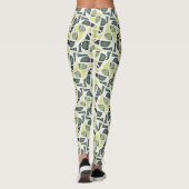 Moderne grüne Fliese Leggings (Rückseite)