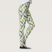 Moderne grüne Fliese Leggings (Rechts)