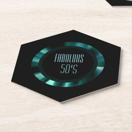 Moderne grüne Flora - Schwarzes Akzent Papier Untersetzer (angewinkelt)