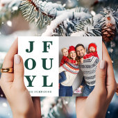 Moderne grüne Freude Ein Foto Weihnachten