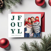 Moderne grüne Freude Ein Foto Weihnachten