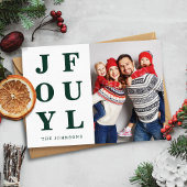 Moderne grüne Freude Ein Foto Weihnachten