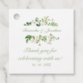 Moderne Grüne Frühlingsblüte Geschenkanhänger (Vorderseite)