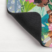 Moderne Grüne Gartenbildnerin Mousepad (Ecke)