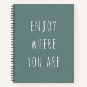 Moderne Grüne genießen, wo Sie positive Angebote s Notizblock (Vorderseite)