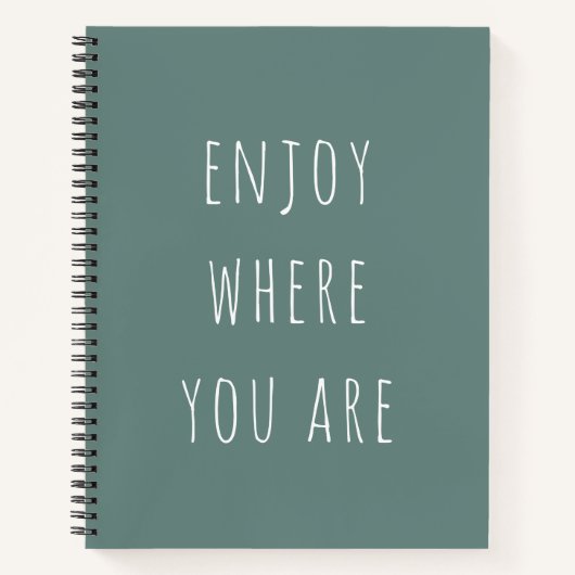 Moderne Grüne genießen, wo Sie positive Angebote s Notizblock (Vorderseite)