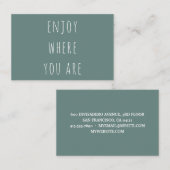 Moderne Grüne genießen, wo Sie positive Angebote s Visitenkarte (Vorne/Hinten)