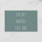 Moderne Grüne genießen, wo Sie positive Angebote s Visitenkarte (Vorderseite)