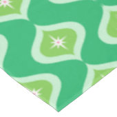 Moderne, grüne Geometrie des Retromodells Mitte de Tischdecke (Schrägansicht)