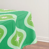Moderne, grüne Geometrie des Retromodells Mitte de Tischdecke (Beispiel)