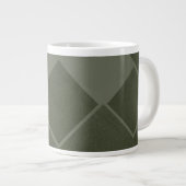 Moderne grüne geometrische Tasse (Vorderseite Rechts)