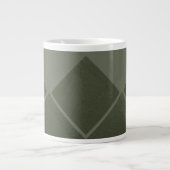 Moderne grüne geometrische Tasse (Vorderseite)