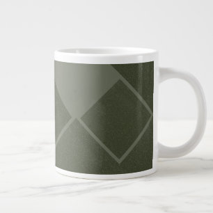 Moderne grüne geometrische Tasse