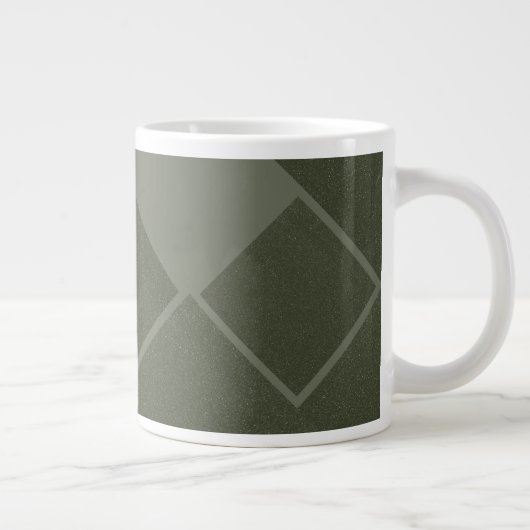 Moderne grüne geometrische Tasse (Rechts)