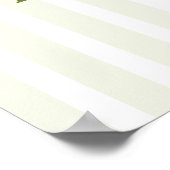 Moderne grüne Gingham Perfect Pear Brautparty Poster (Ecke)