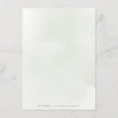 Moderne Grüne Goldene geometrische Hochzeit Begleitkarte (Rückseite)