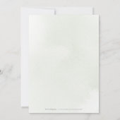 Moderne Grüne Goldene geometrische Hochzeit Einladung (Rückseite)