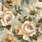 Moderne grüne goldene Vorhang Lux Botanical Akzent