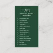 Moderne Grüne Hochzeit erobert den QR-Code der Lie Begleitkarte (Rückseite)