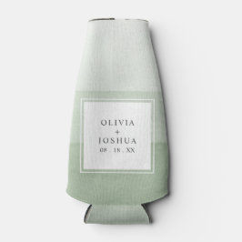 Moderne Grüne Hochzeit Flaschenkühler