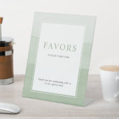 Moderne Grüne Hochzeit Sockelschild (In SItu)