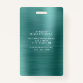 Moderne grüne Imitate - Identifikation des metalli Ausweis (Rückseite)