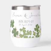 Moderne grüne Irische Leaf Clover Wedding (Links)