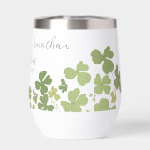 Moderne grüne Irische Leaf Clover Wedding (Rückseite)