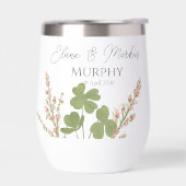 Moderne grüne Irische Leaf Clover Wedding (Links)