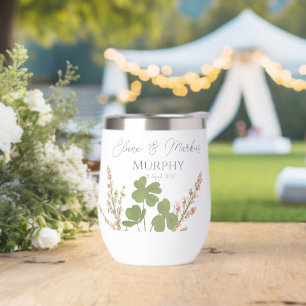 Moderne grüne Irische Leaf Clover Wedding