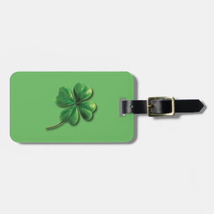 Moderne Grüne Irische Shamrock Gepäckanhänger