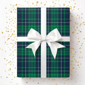 Moderne grüne Karomuster Geschenkpapier